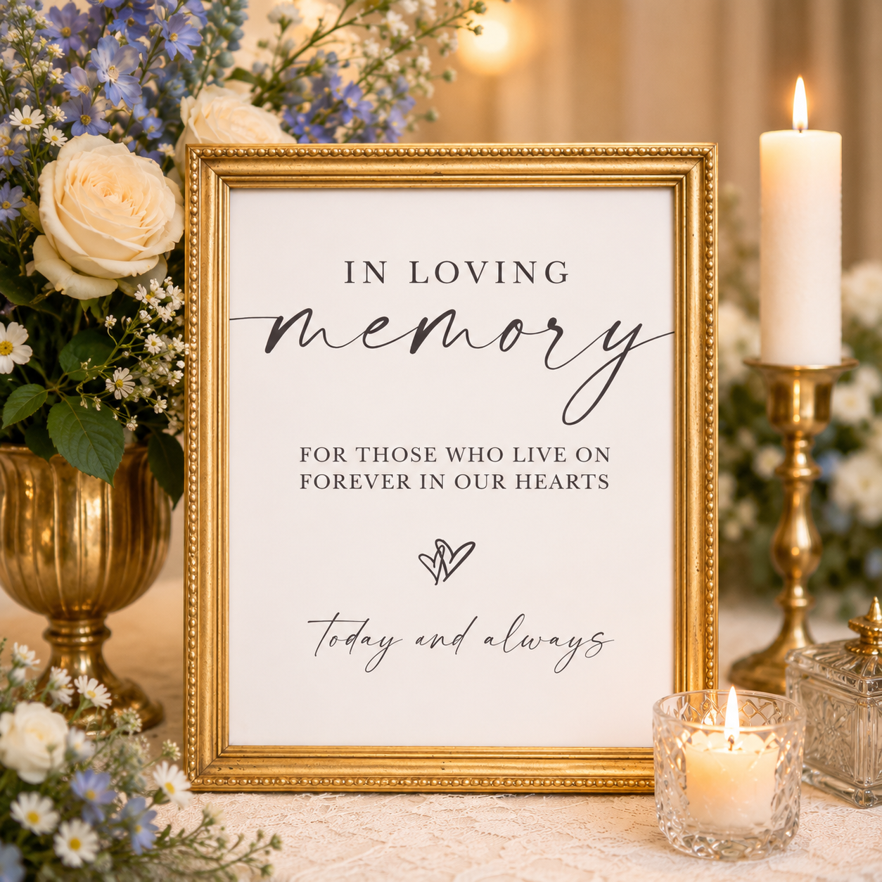 In Loving Memory Sign