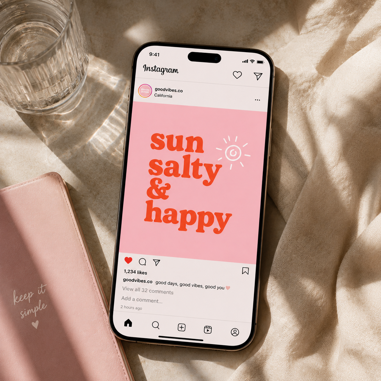 Sun Salty And Happy Quote