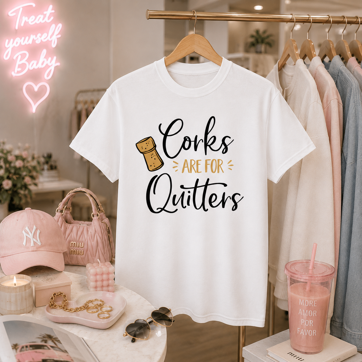 Cork Are For Quitters Tee