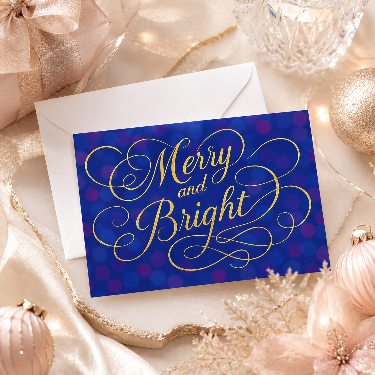 Snowflake Wishes Christmas Greeting Cards, Pack of 10