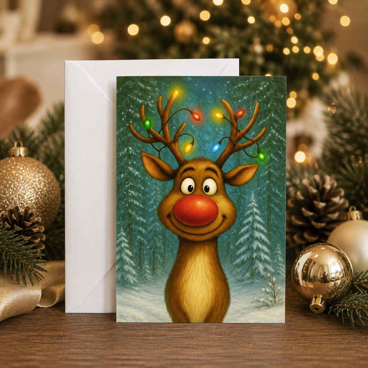 Lit for the Holidays Christmas Greeting Cards, Pack of 10