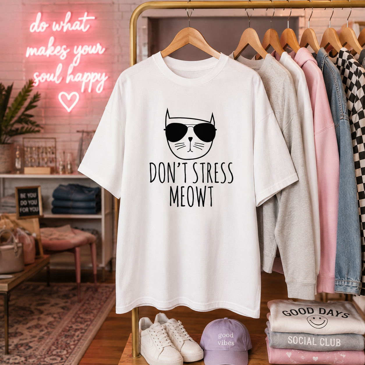 Don't Stress Meowt Tee