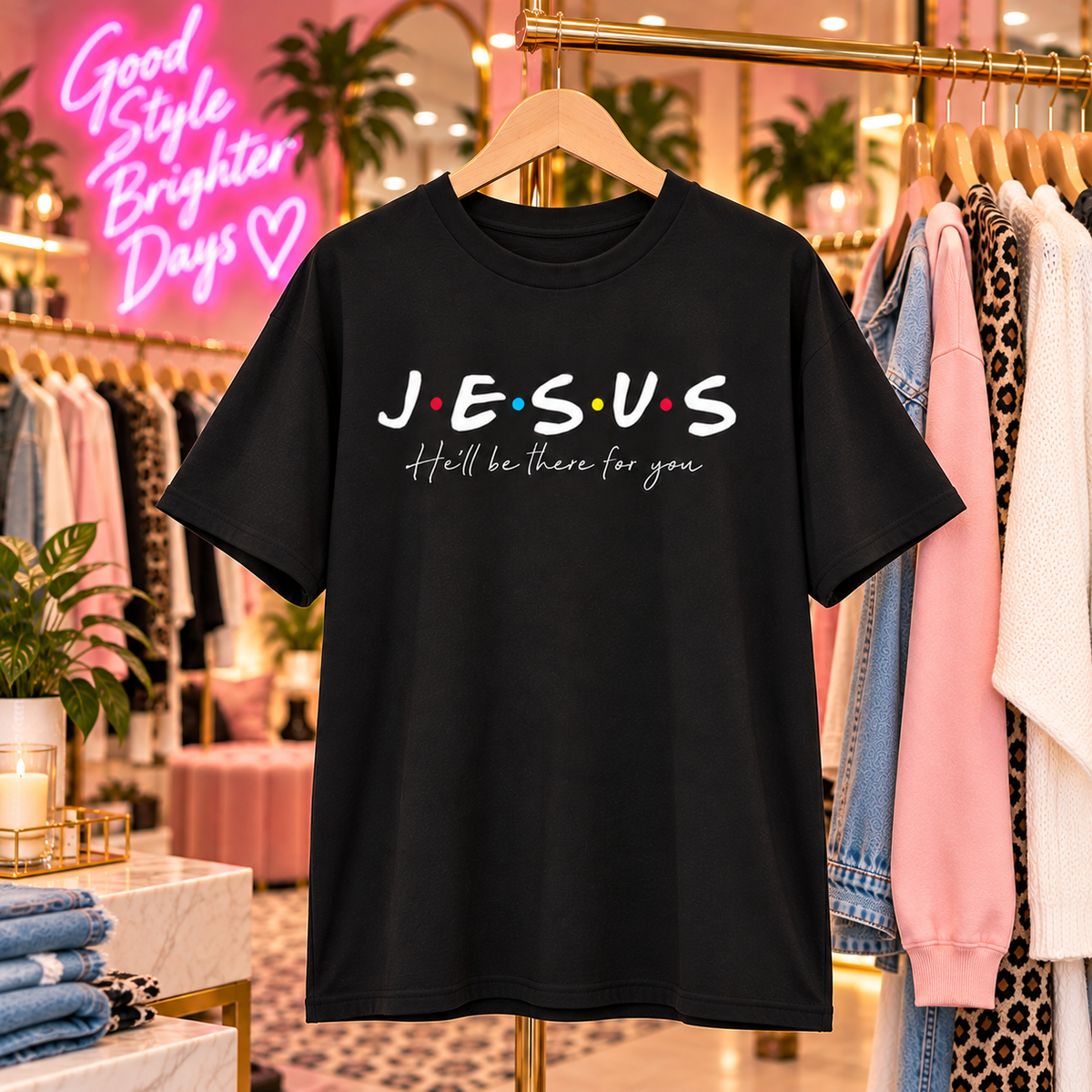 Jesus He'll Be There Tee