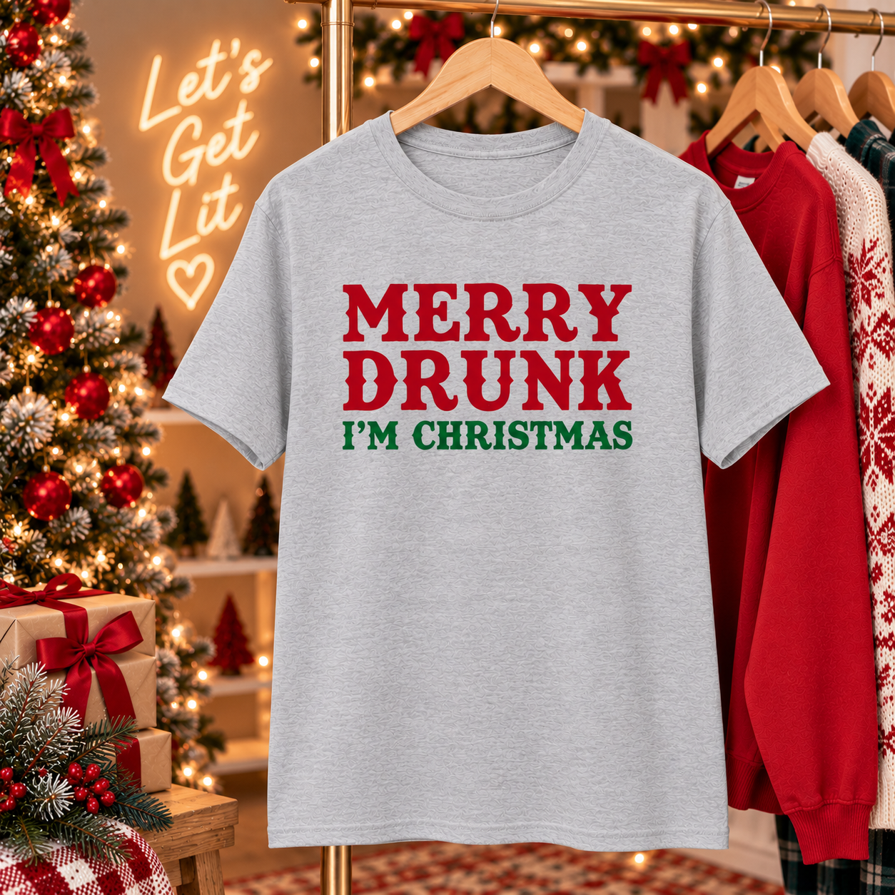 Merry Drunk I'm Christmas Tee