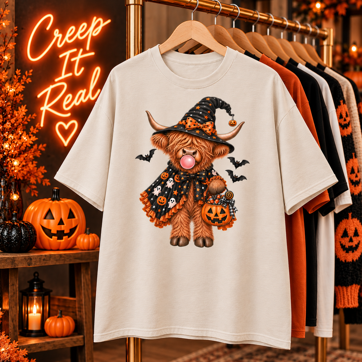 Highland Cow Halloween Tee
