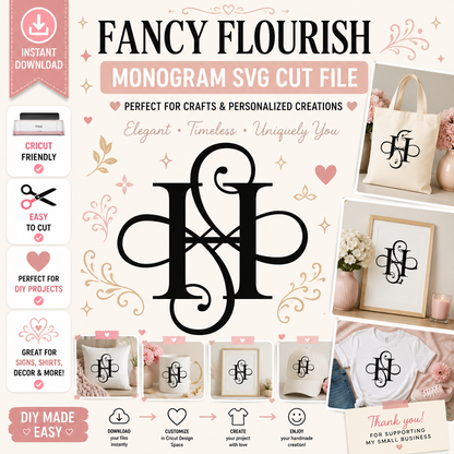 Fancy Flourish Letters