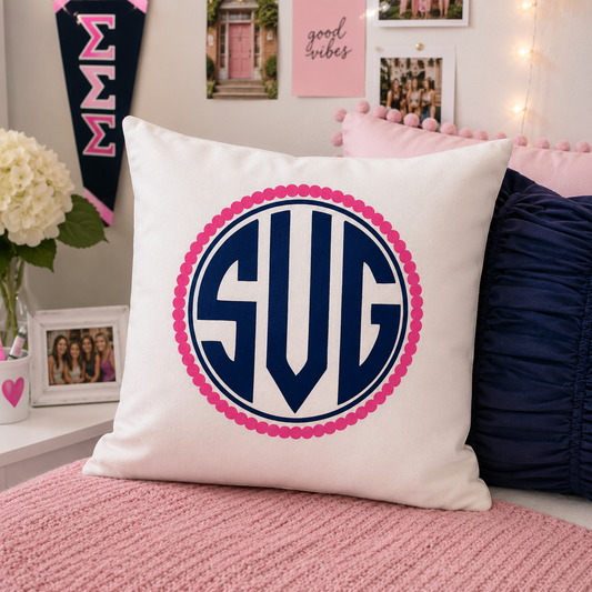 Circle Frame SVG Monogram