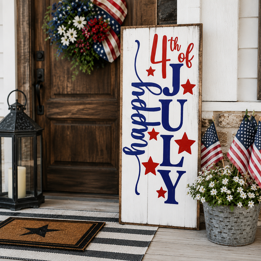 Happy 4th Of July SVG Porch Sign