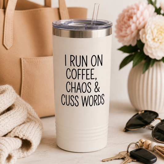 I Run On Coffee SVG Saying