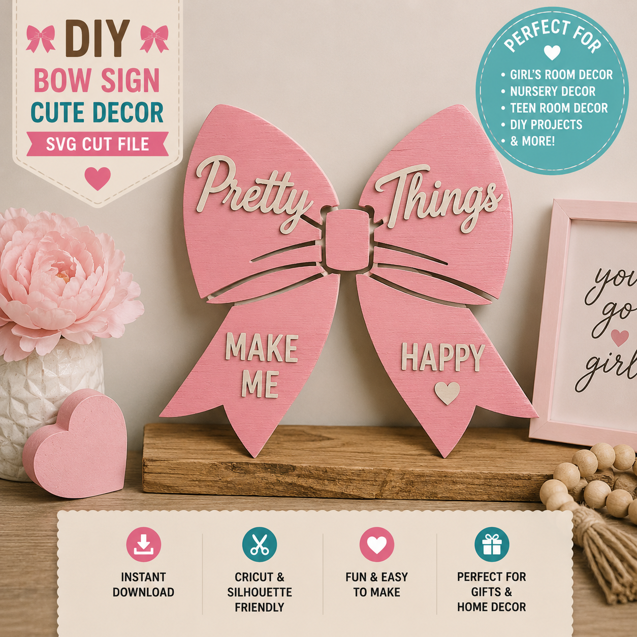 Coquette Bow SVG