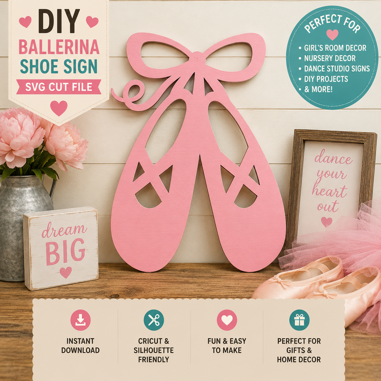 Ballet Shoes SVG