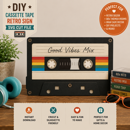 Cassette Tape SVG