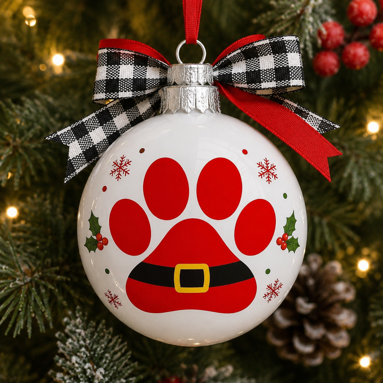 Santa Paw Print SVG