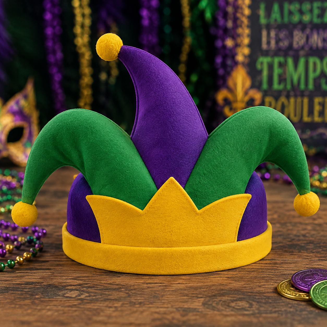 Mardi Gras Jester Hat SVG