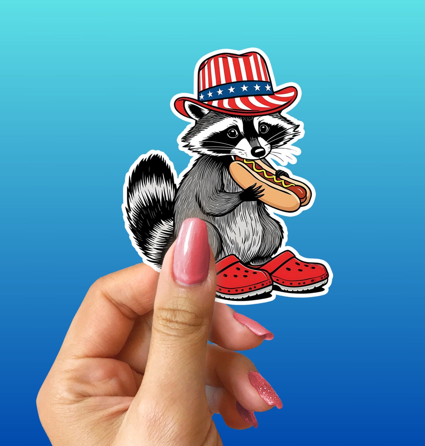 July 4th Digital Stickers – Printable PNG Clipart for Planners, Scrapbooking & DIY Crafts