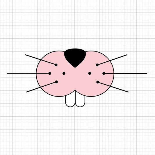 Easter Bunny Face SVG