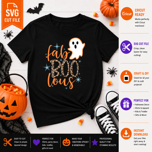 Fab Boo Lous SVG Saying