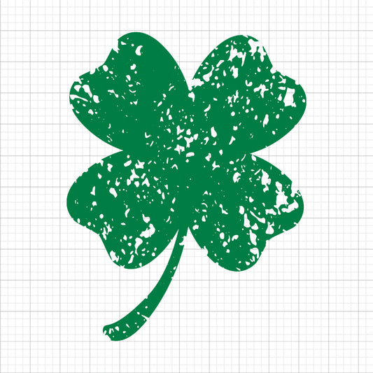 Grunge Shamrock SVG