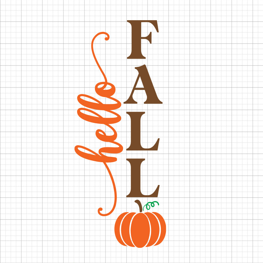 Hello Fall SVG Porch Sign