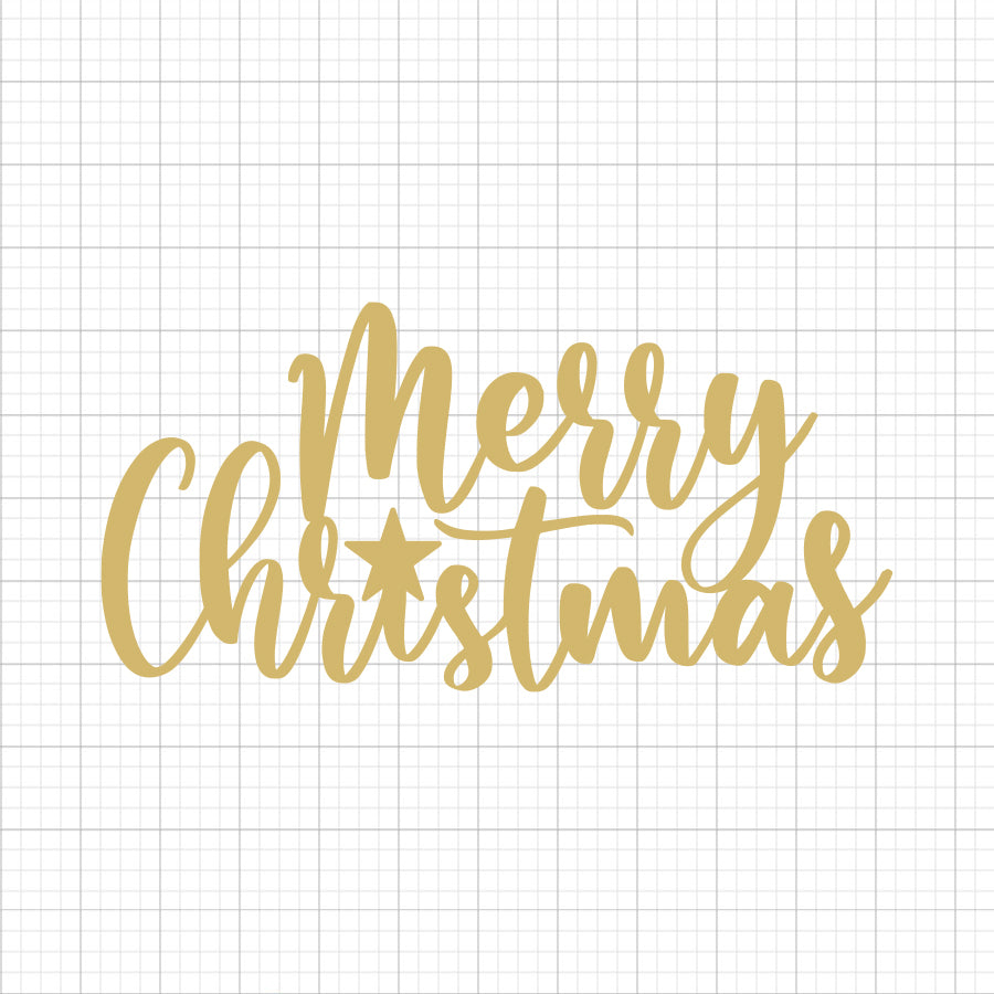 Merry Christmas SVG Cake Topper