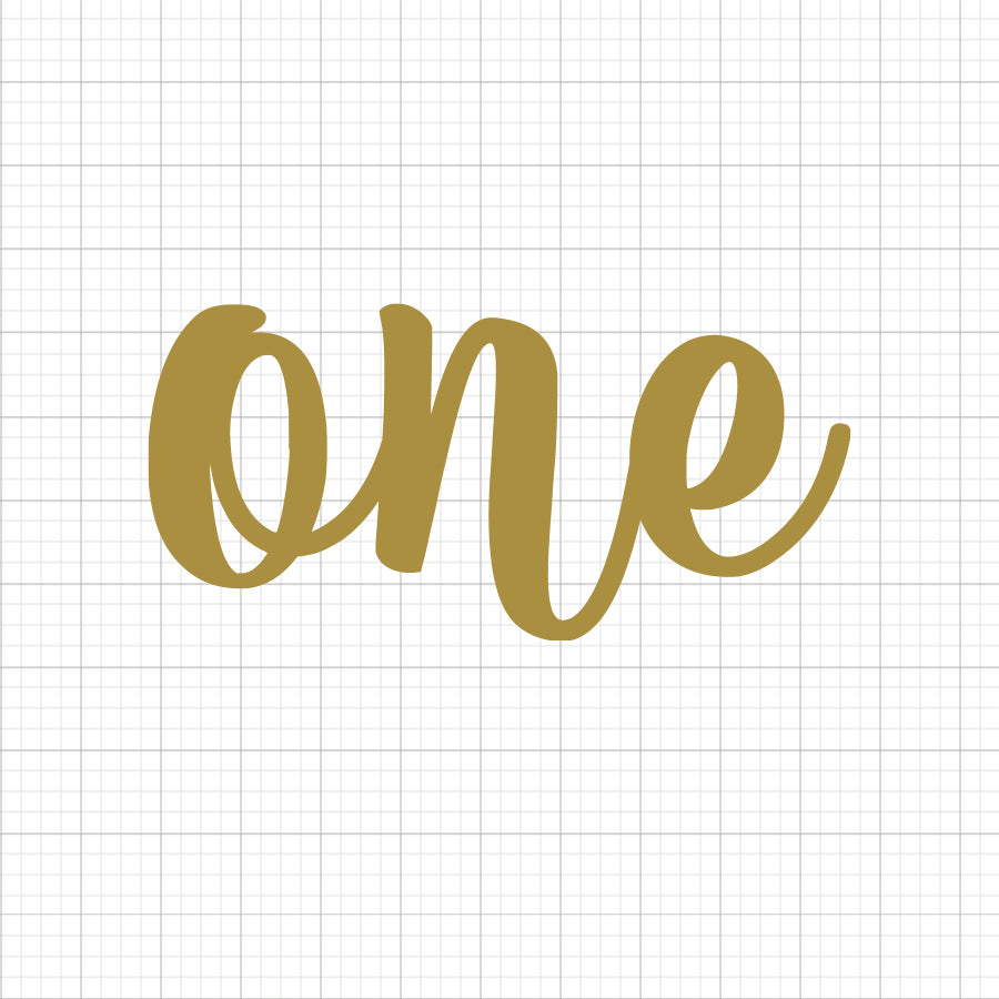 One Cake Topper SVG
