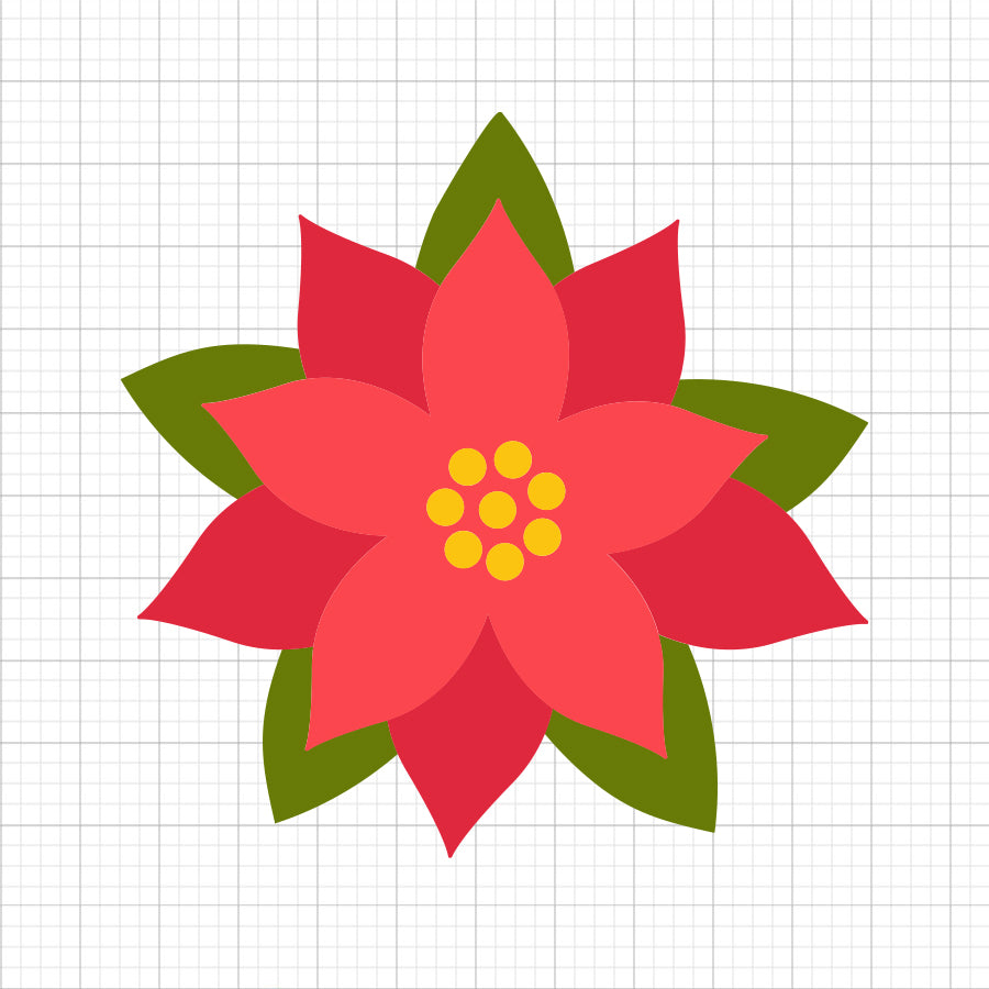 Poinsettia SVG