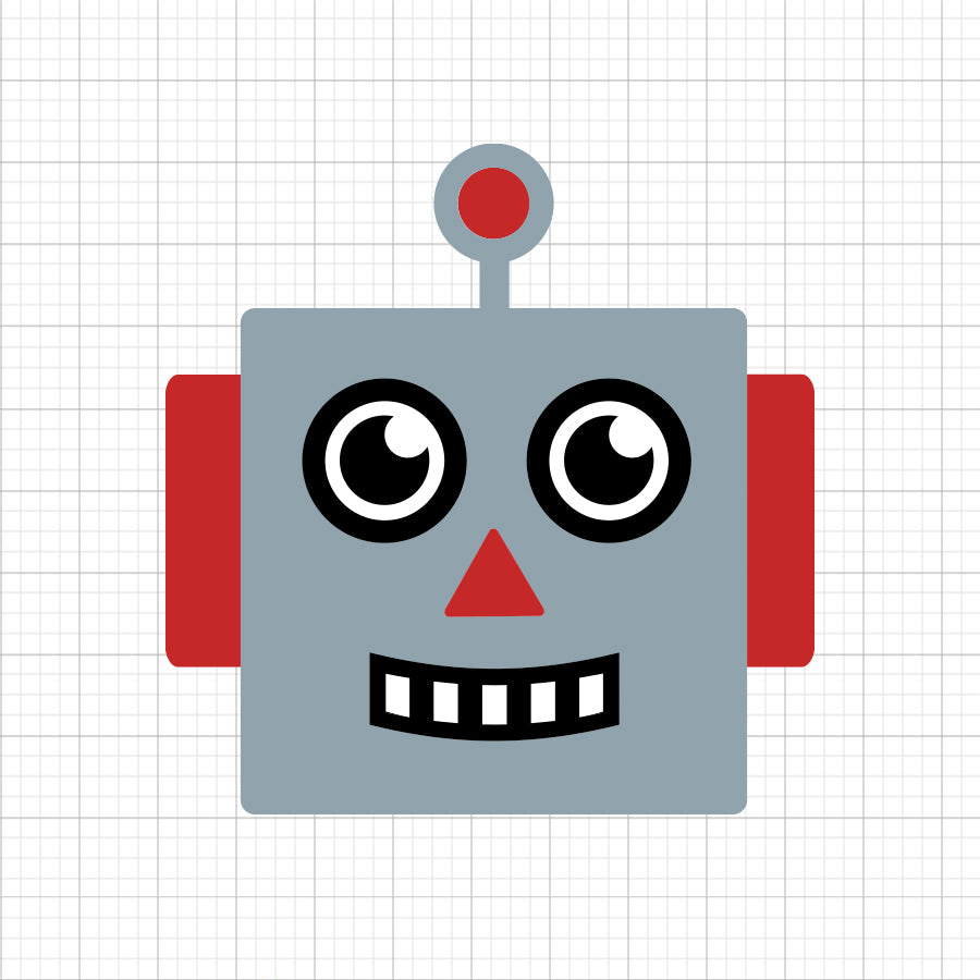 Robot Face SVG