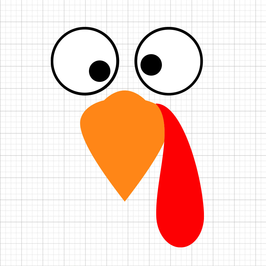 Turkey Face SVG