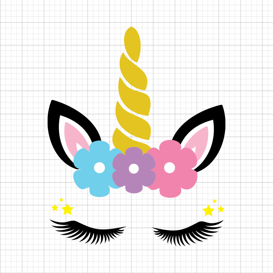 Unicorn Head SVG