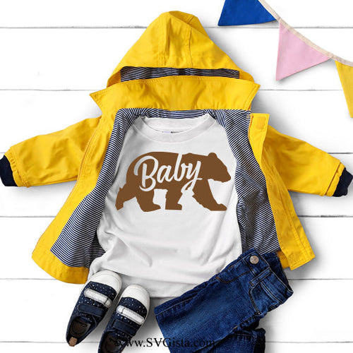 Baby Bear SVG Saying