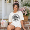 Ivory Comfort Colors 1717 T-Shirt Mockup | Easter Lifestyle Apparel (Digital Download)