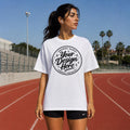 White Comfort Colors 1717 T-Shirt Mockup | Clean Girl Fitness Apparel (Digital Download)