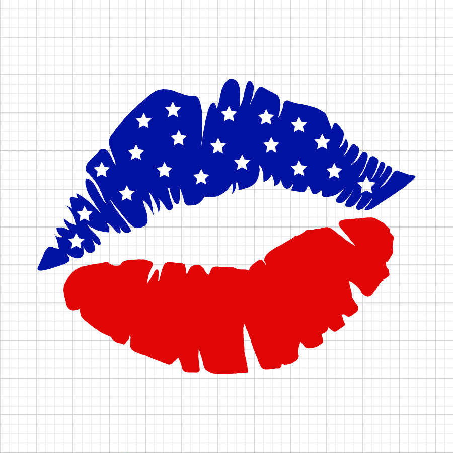 Flag Lips SVG