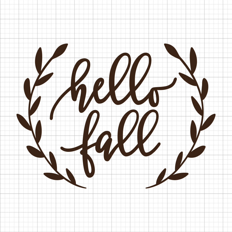 Hello Fall Svg