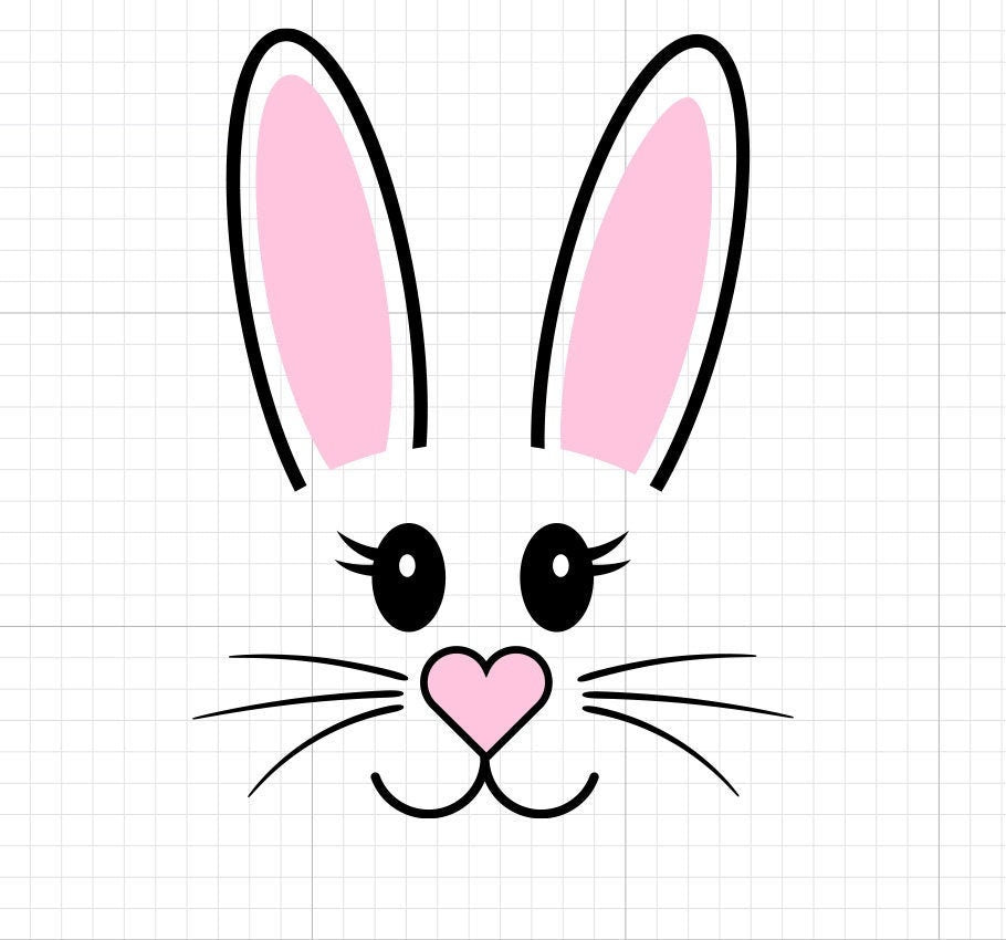 Bunny Face SVG