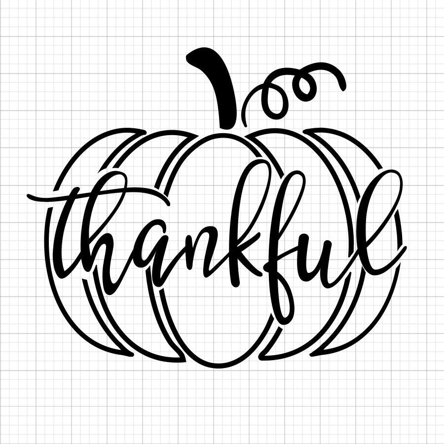 Thankful Pumpkin SVG