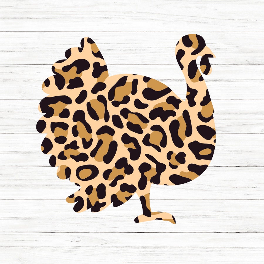 Leopard Print Turkey SVG