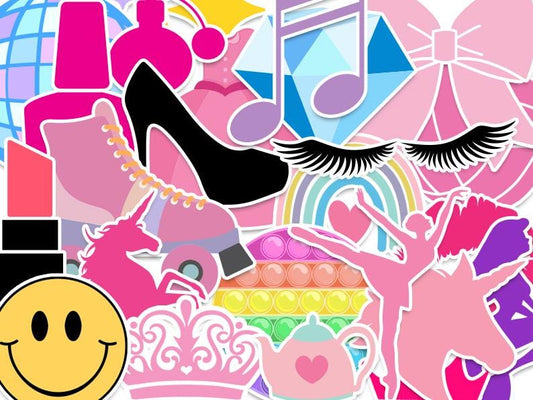 Girls Digital Stickers – Printable PNG Clipart for Planners, Scrapbooking & DIY Crafts