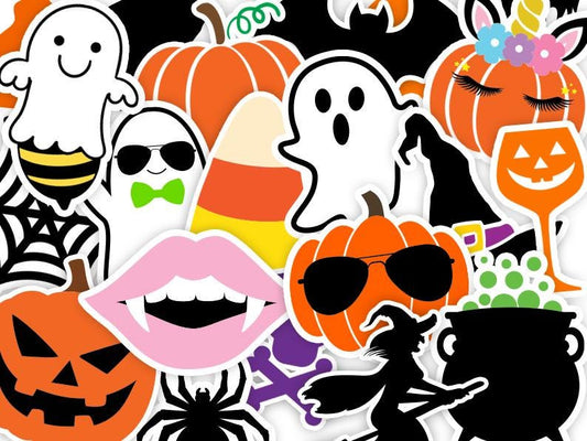 Spooky Digital Stickers – Printable PNG Clipart for Planners, Scrapbooking & DIY Crafts
