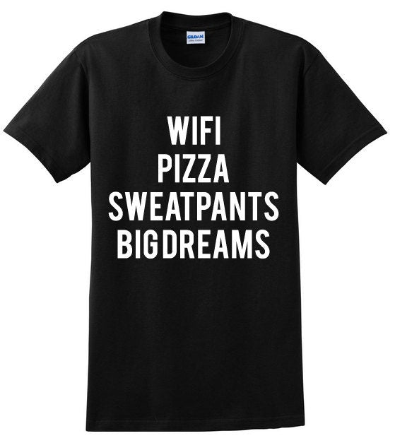 Wifi Pizaa Sweatpants Unisex Graphic Tshirt, Adult Tshirt, Graphic Tshirt For Men & Women