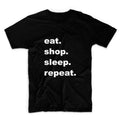 Eat Shop Sleep Unisex Graphic Tshirt, Adult Tshirt, Graphic Tshirt For Men & Women