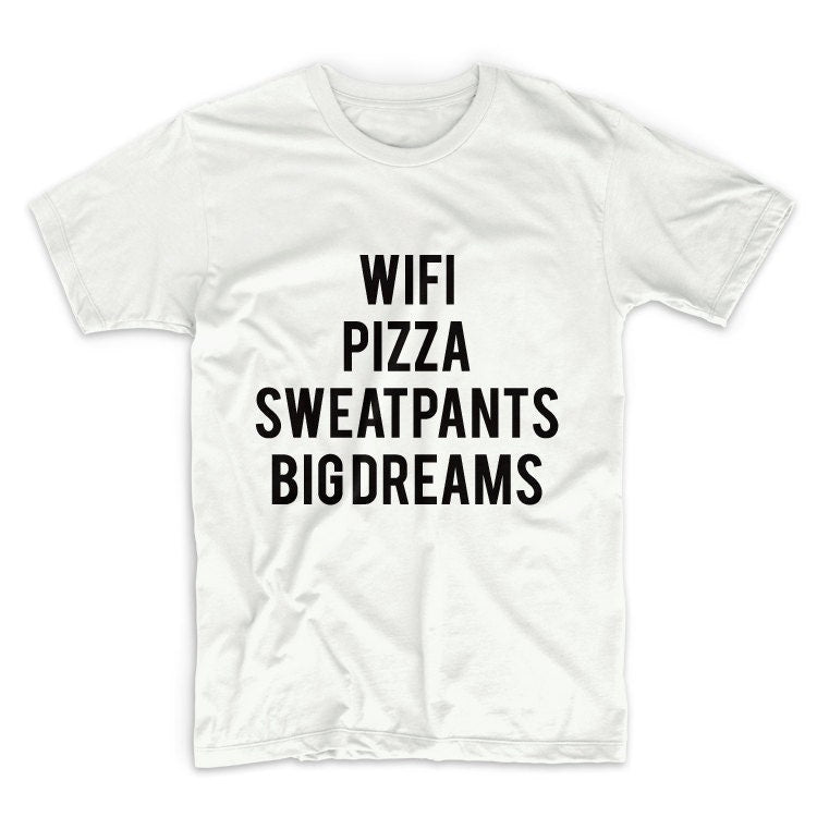 Wifi Pizaa Sweatpants Unisex Graphic Tshirt, Adult Tshirt, Graphic Tshirt For Men & Women