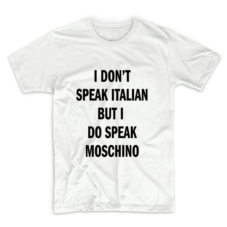 I Don't Speak Italian Tshirt, Unisex Graphic Tshirt, Adult Tshirt, Graphic Tshirt For Men & Women