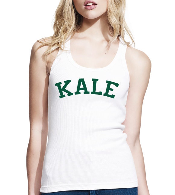 Kale Longer Length Jersey Tank Top, Womens Tank Top, Slim Fit