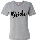 Bride Women's V-Neck T-Shirt, Wedding Shirt, Bridal Tshirt,