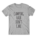 Camping Hair Don't Care Graphic Tshirt, Womens Graphic Tee, Womens Graphic Tshirt