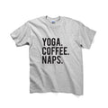 Yoga Coffee Naps Graphic Tshirt, Unisex Graphic Tshirt, Adult Tshirt, Graphic Tshirt For Men & Women, Womens Graphic Tees