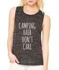 NEW! Camping Hair Don't Care Women’s Flowy Muscle Tank by Bella