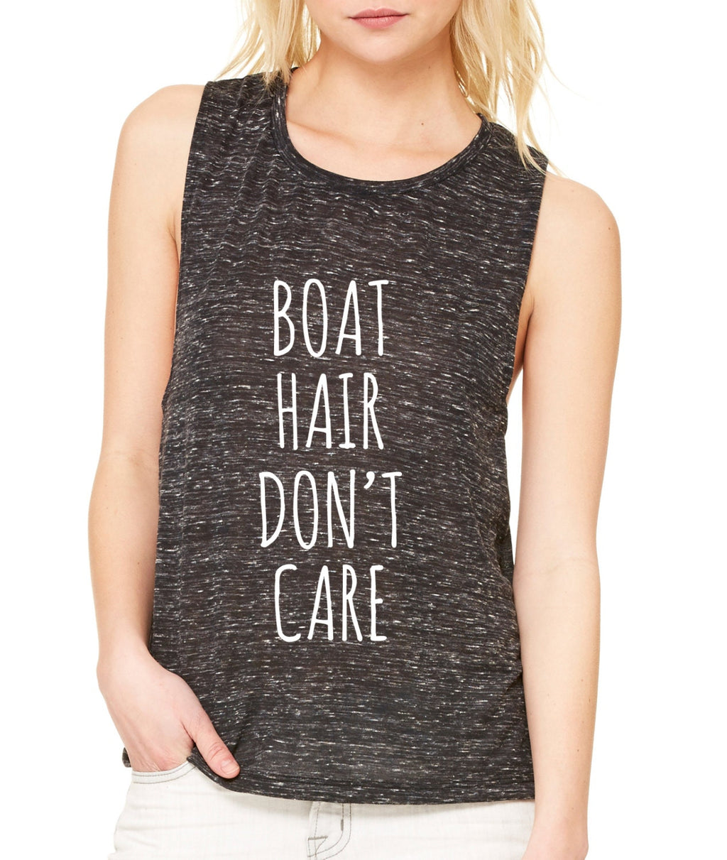 NEW! Boat Hair Don't Care Women’s Flowy Muscle Tank by Bella