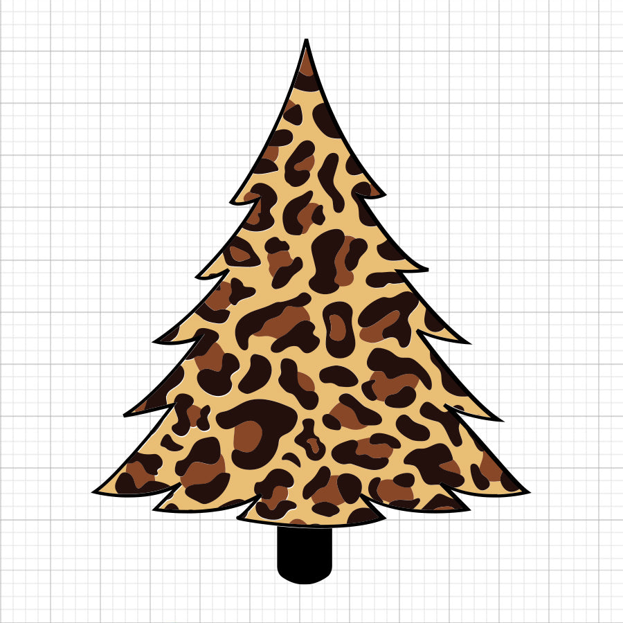 Leopard Print Tree SVG